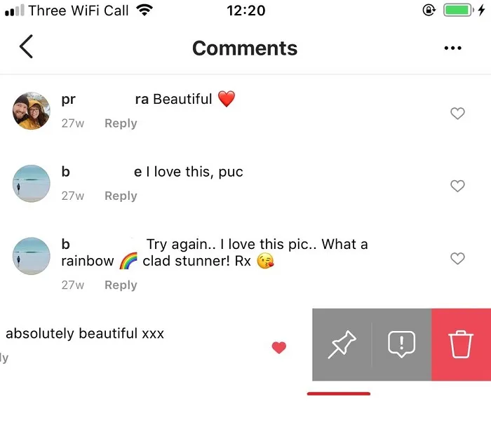 tricks :Pinning Positive Comments at the Top of Posts