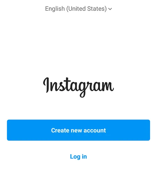 Creating an Instagram Account with a Smartphone