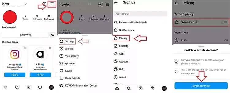 Make your Instagram Account private