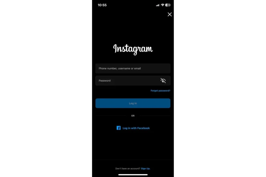 Transfer Instagram account from Android phone to iPhone
