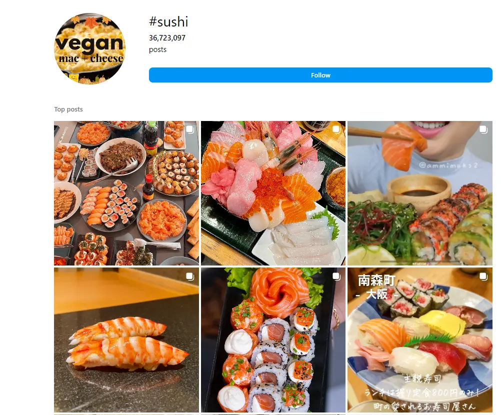cooking Hashtags sushi Hashtags