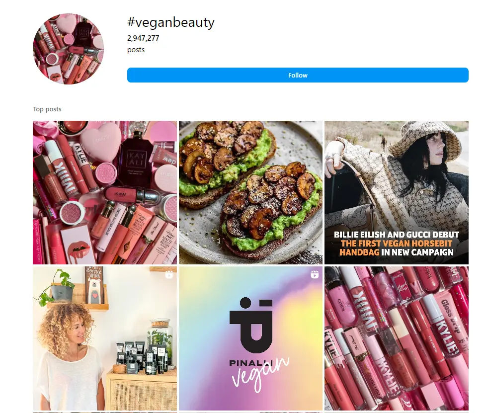Cosmetics Hashtags Vegan Beauty Hashtags 