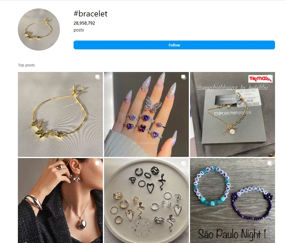 jewelry Hashtags Bracelet Hashtags 