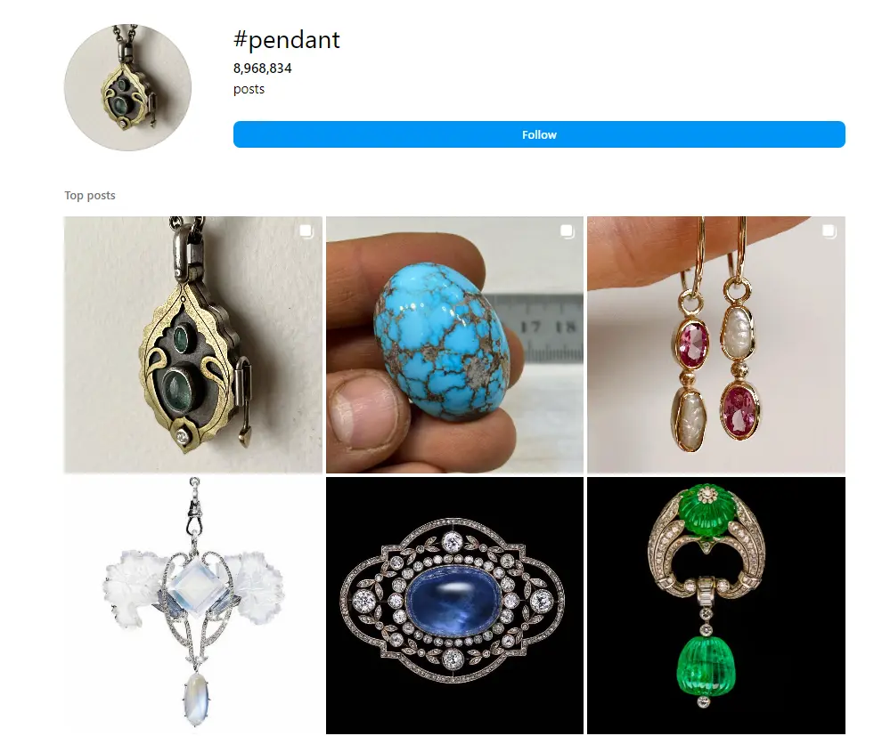 jewelry Hashtags Pendant Hashtags 